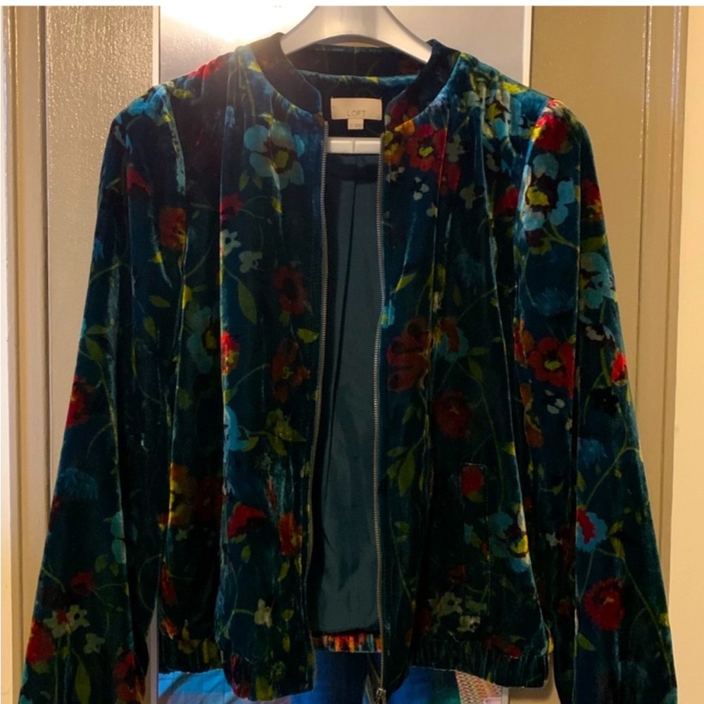 LOFT Velour jumper/ jacket